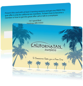 PVC Card Plastic Card Membership Card Loyalty Card Discount Card ID Card Priority Card Access Card Printing Manufacturer Malaysia California Sunless Tan Punch Card